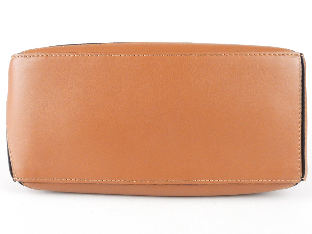 Loewe Brown Leather Small Two Way Puzzle Bag
