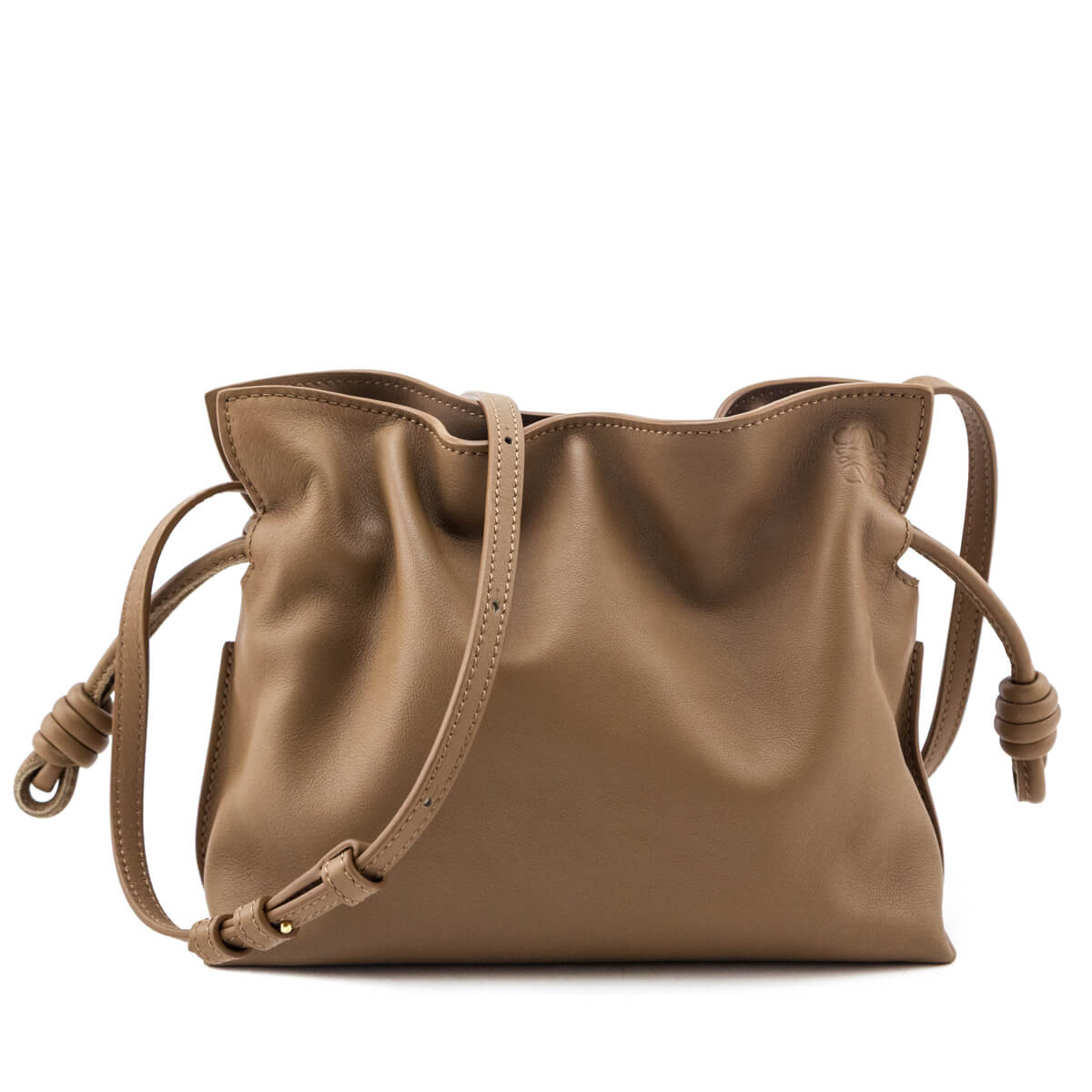 Loewe Brown Nappa Mini Flamenco Knot Bag