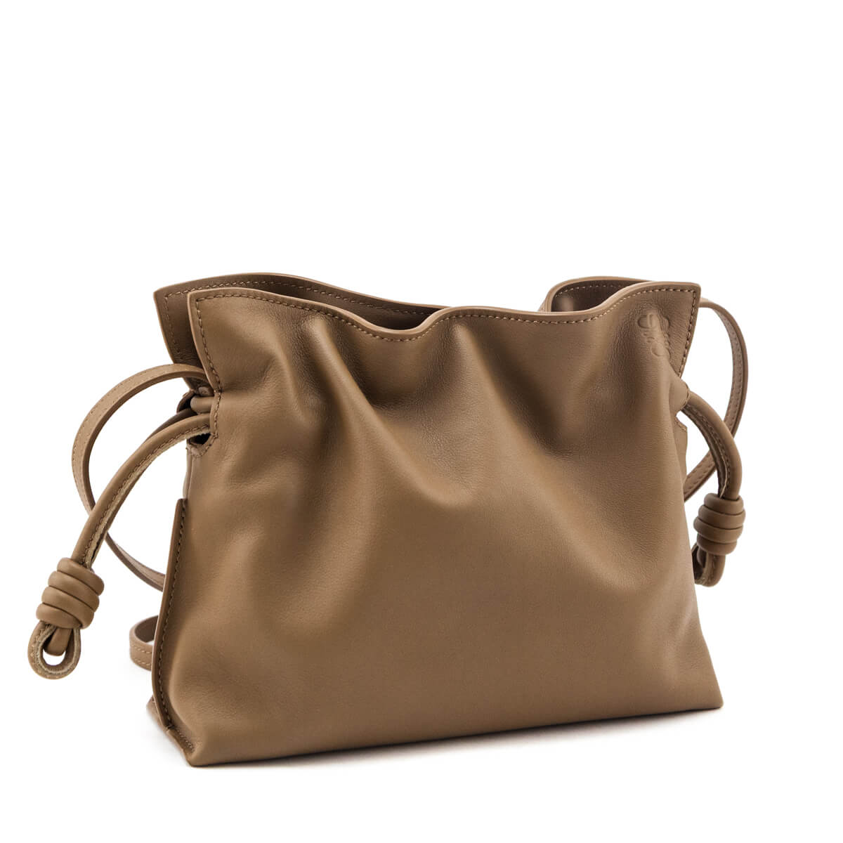 Loewe Brown Nappa Mini Flamenco Knot Bag