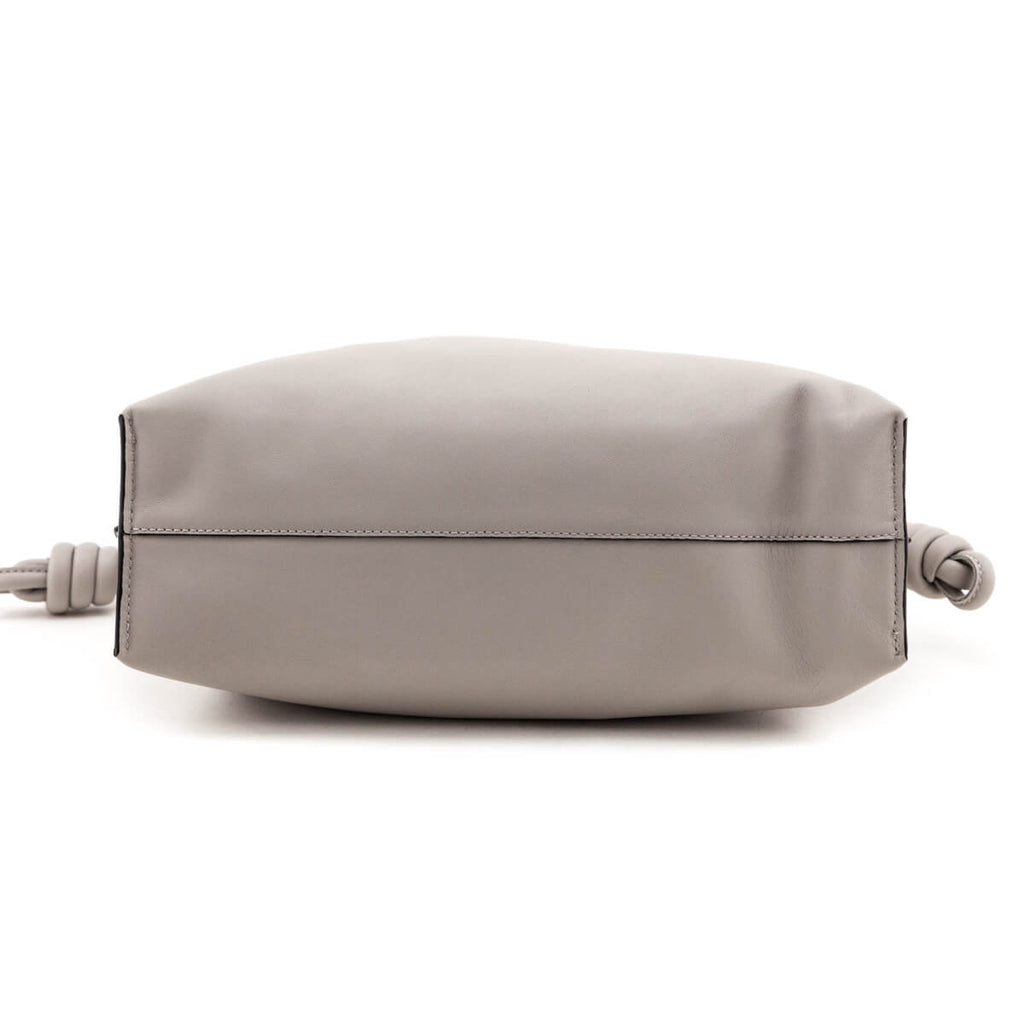 Loewe Ghost Gray Nappa Calfskin Medium Flamenco Clutch