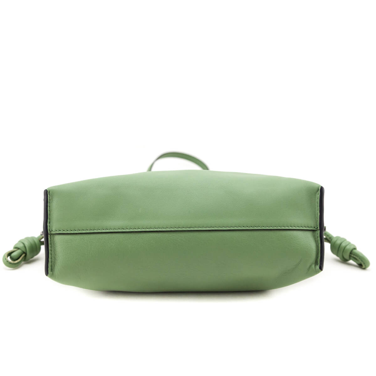 Loewe Green Calfskin Mini Flamenco Knot Clutch