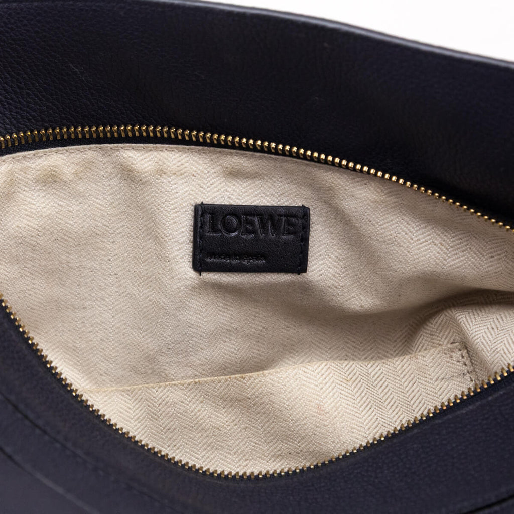 Loewe Midnight Blue & Black Calfskin Medium Puzzle Bag