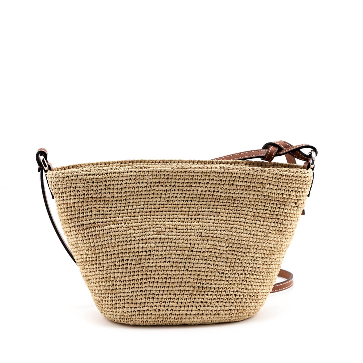 Loewe Raffia and Leather Paula's Ibiza Pochette Bag