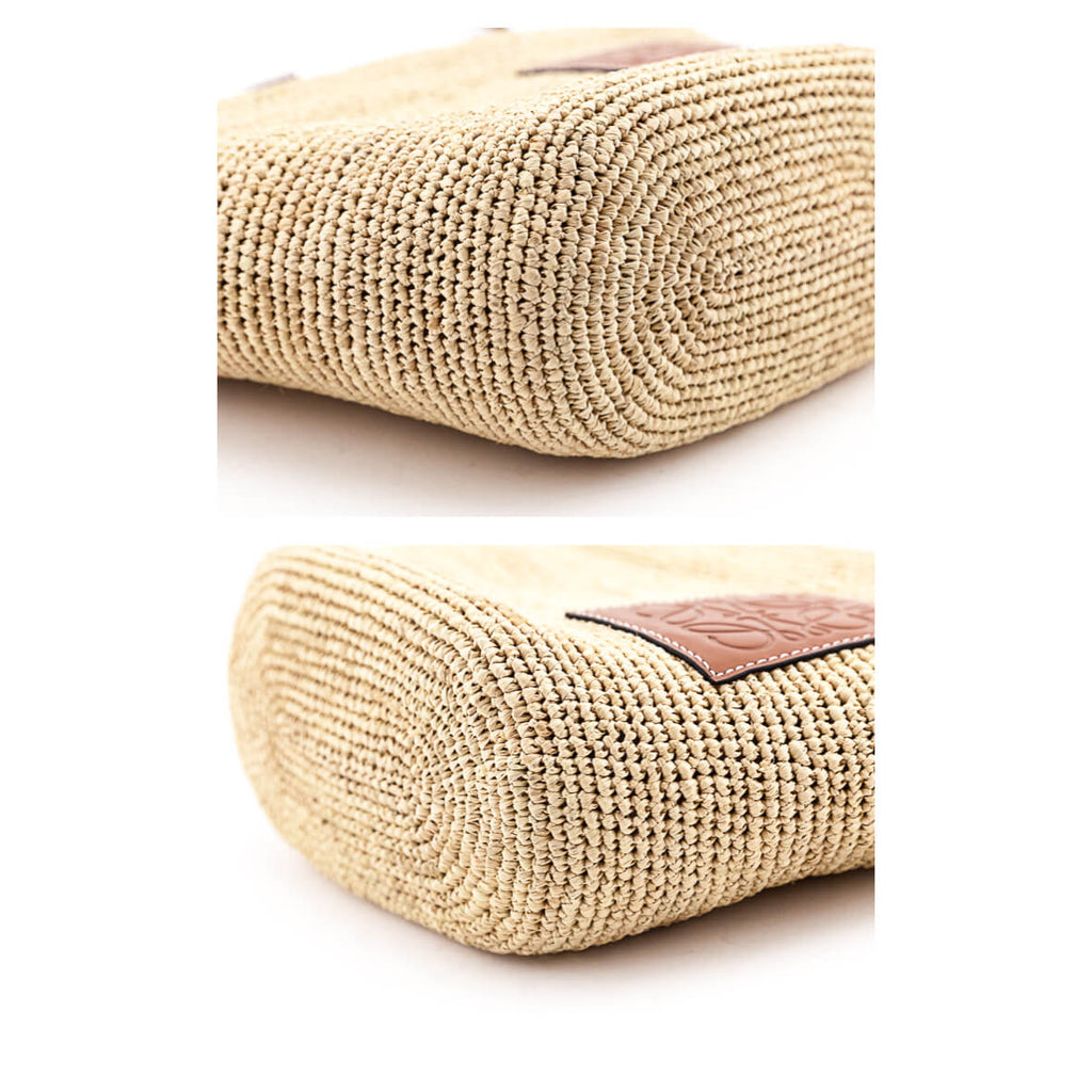 Loewe Raffia and Leather Paula's Ibiza Pochette Bag