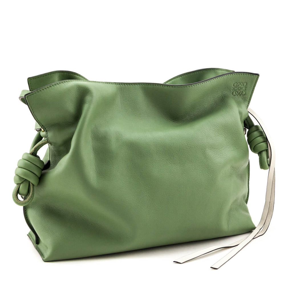 Loewe Rosemary Nappa Medium Flamenco Knot Bag with Donut & Braided Straps