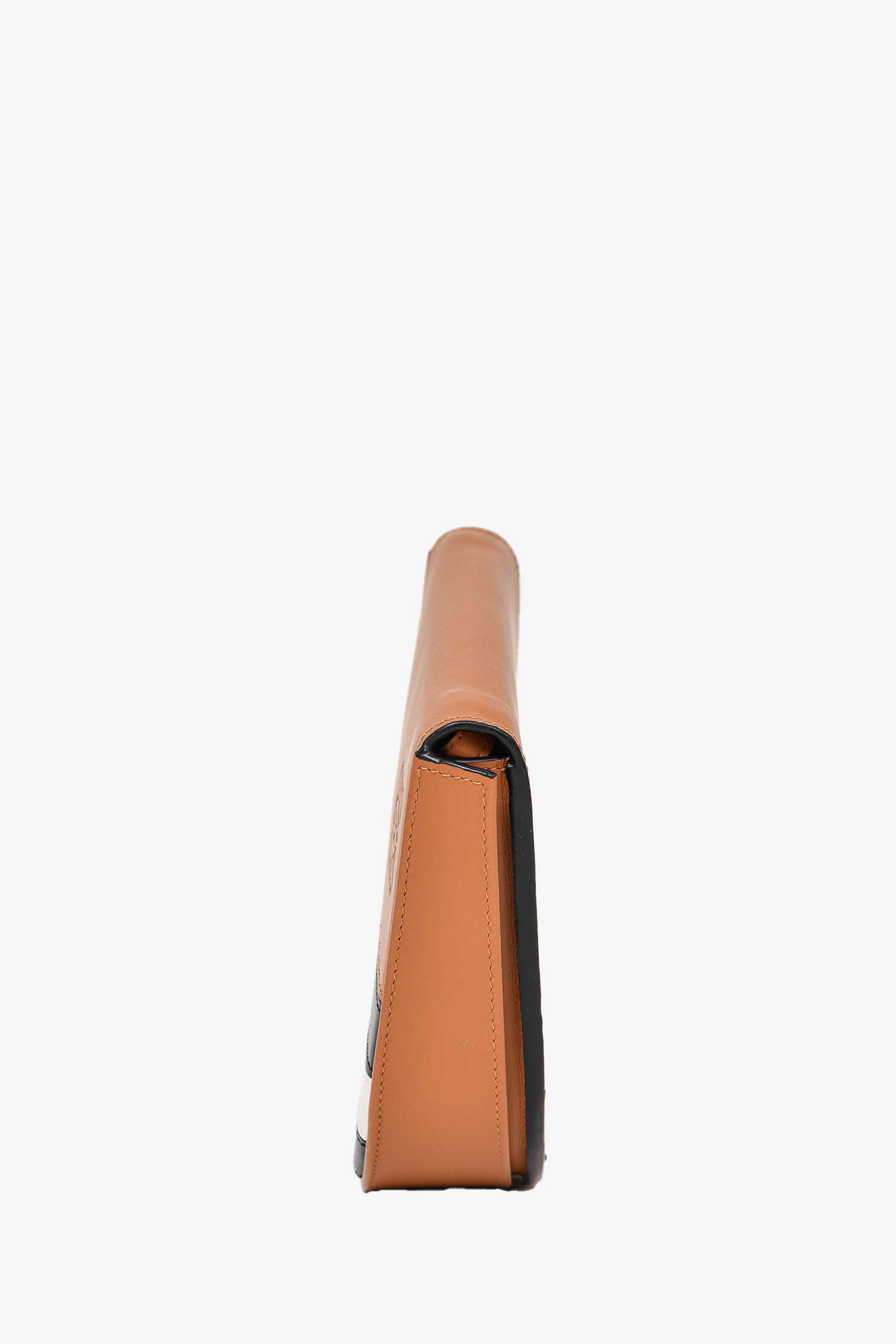 Loewe Tan/Black/White Striped Heel Crossbody