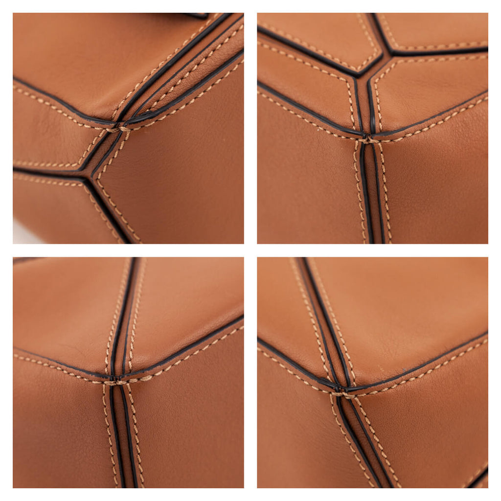 Loewe Tan Calfskin Mini Puzzle Bag