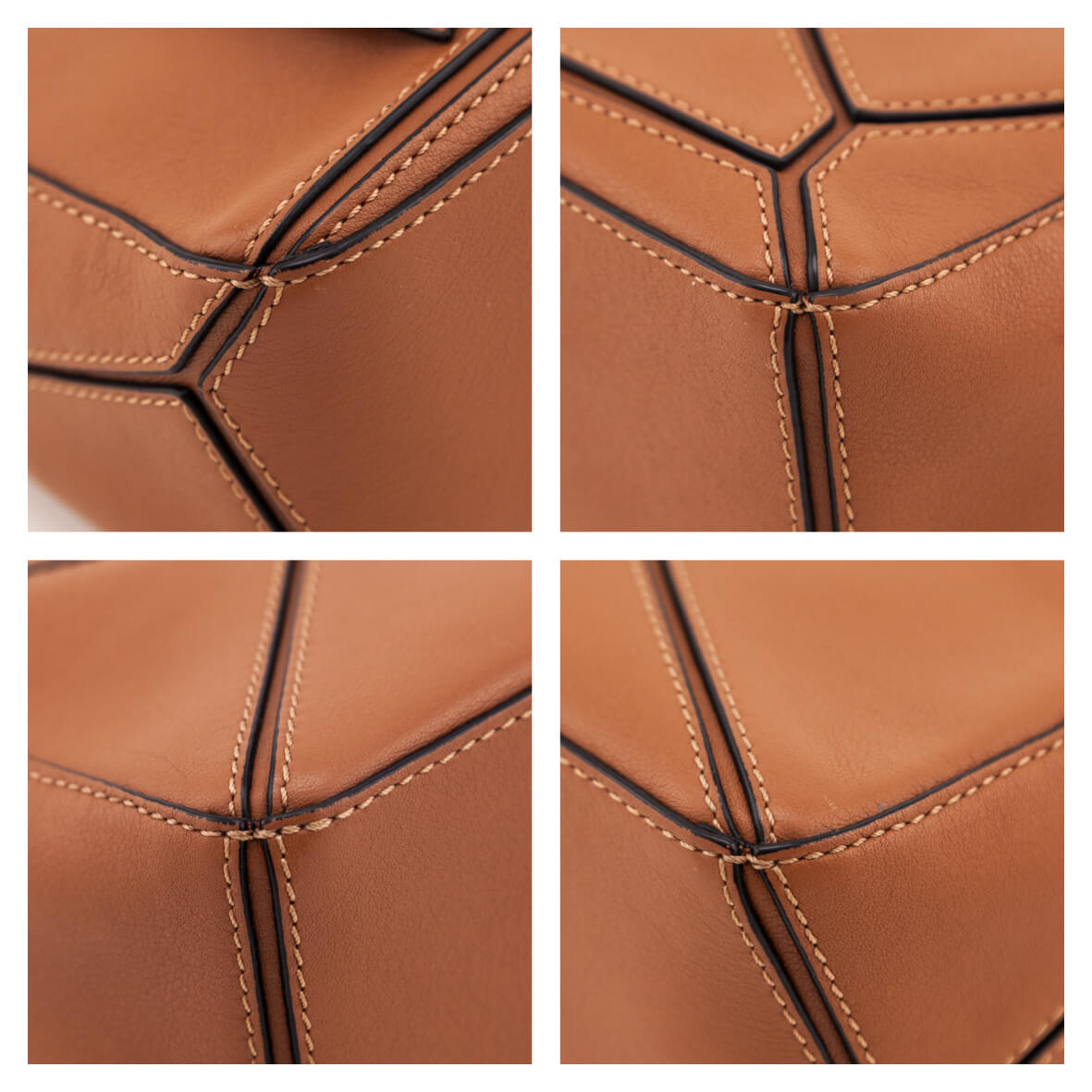 Loewe Tan Calfskin Mini Puzzle Bag