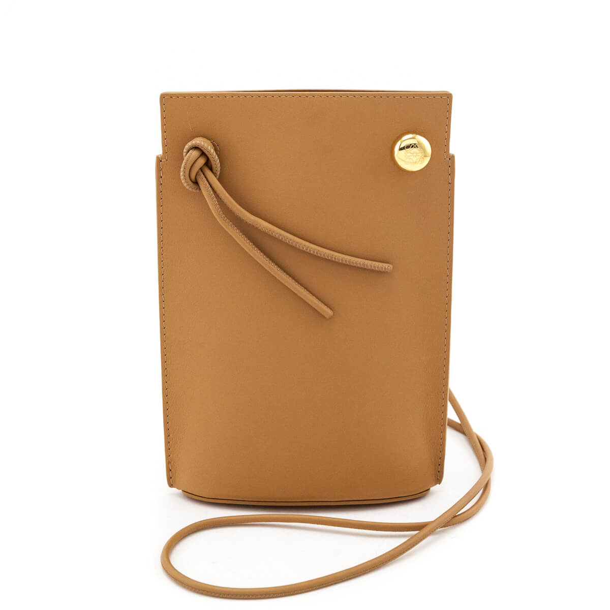 Loewe Tan Calfskin Pebble Dice Pocket Pouch
