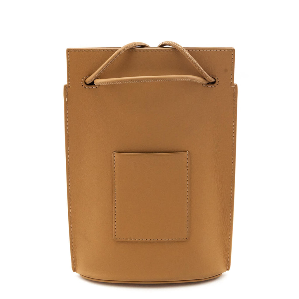 Loewe Tan Calfskin Pebble Dice Pocket Pouch