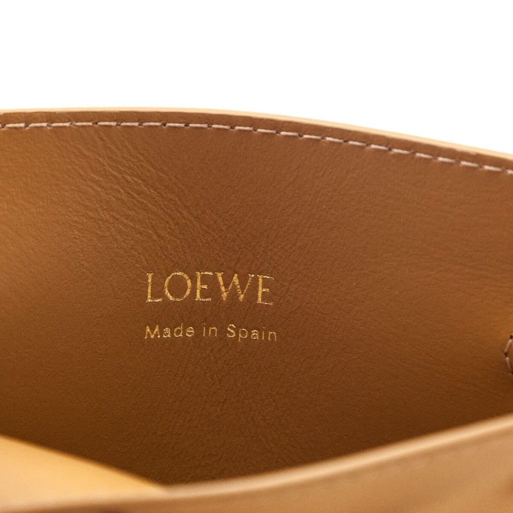 Loewe Tan Calfskin Pebble Dice Pocket Pouch