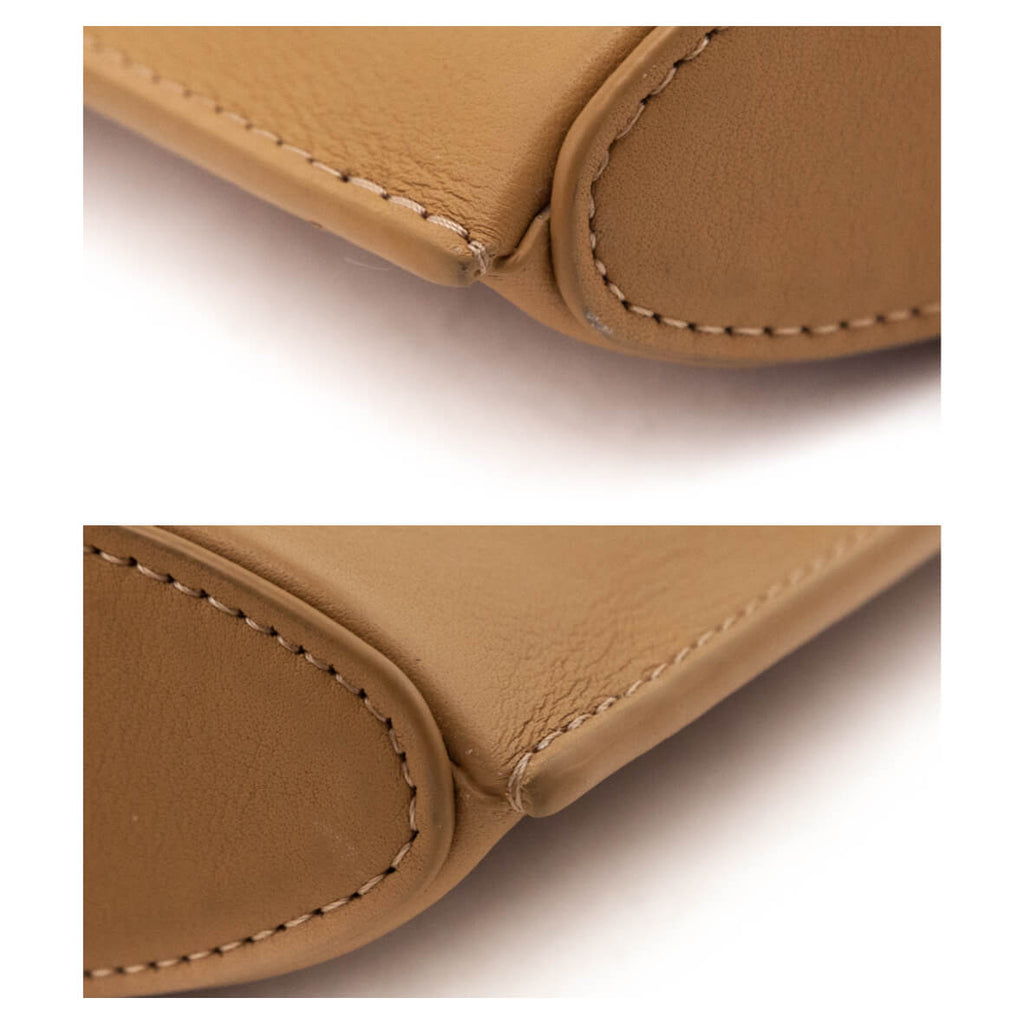 Loewe Tan Calfskin Pebble Dice Pocket Pouch
