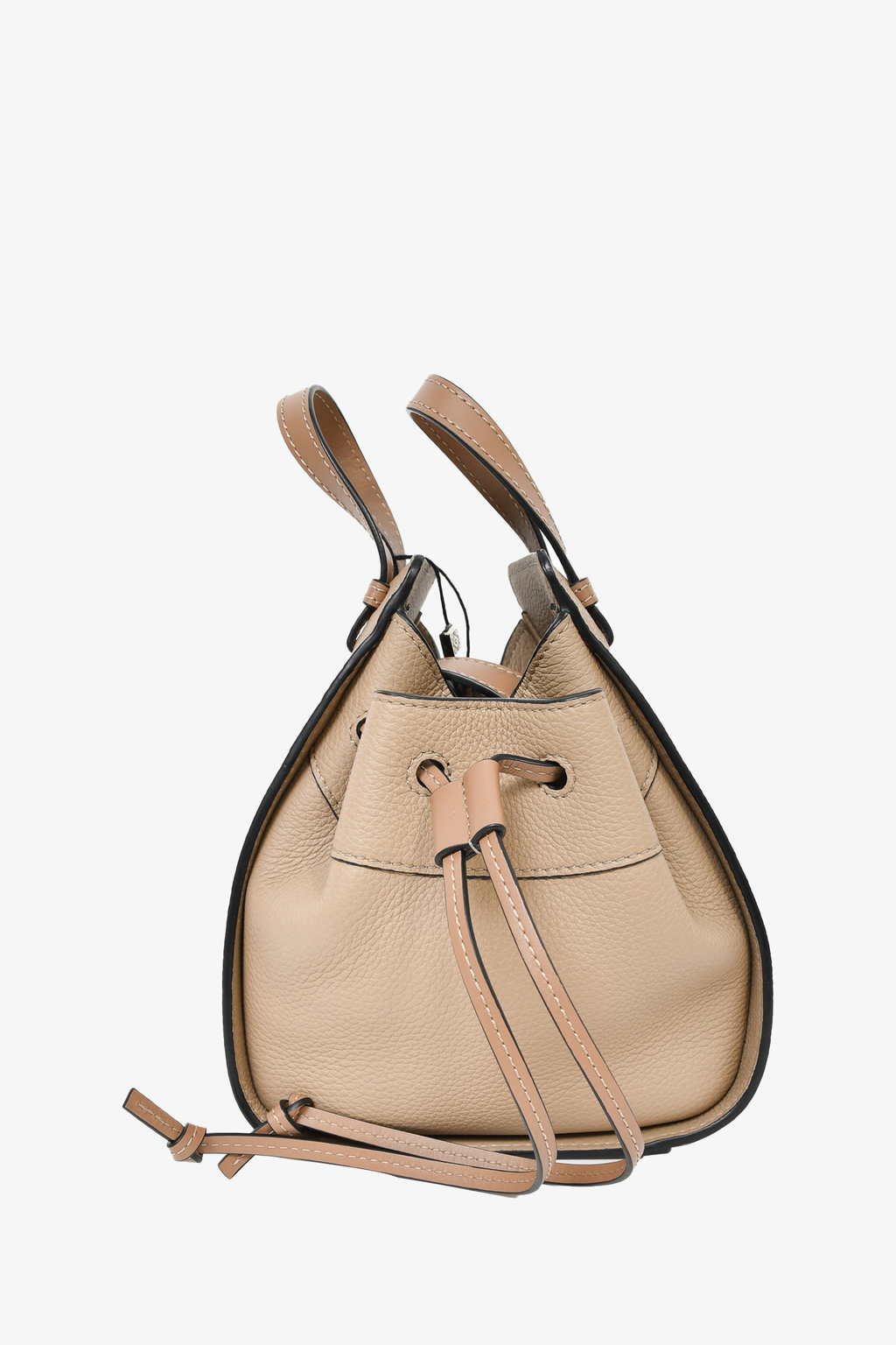 Loewe Taupe Leather Mini Hammock Crossbody