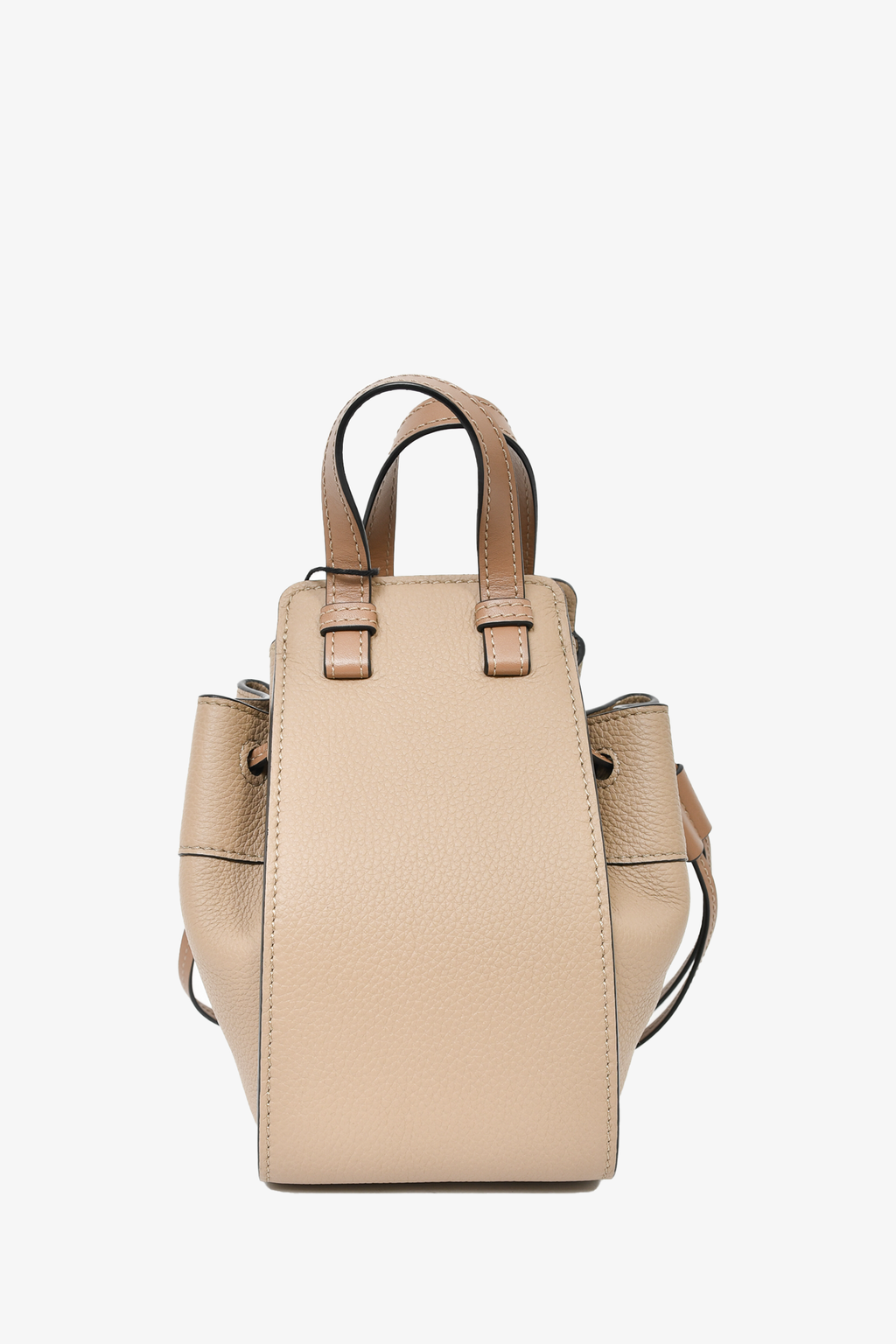 Loewe Taupe Leather Mini Hammock Crossbody