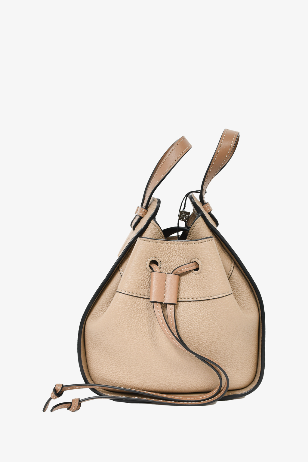 Loewe Taupe Leather Mini Hammock Crossbody