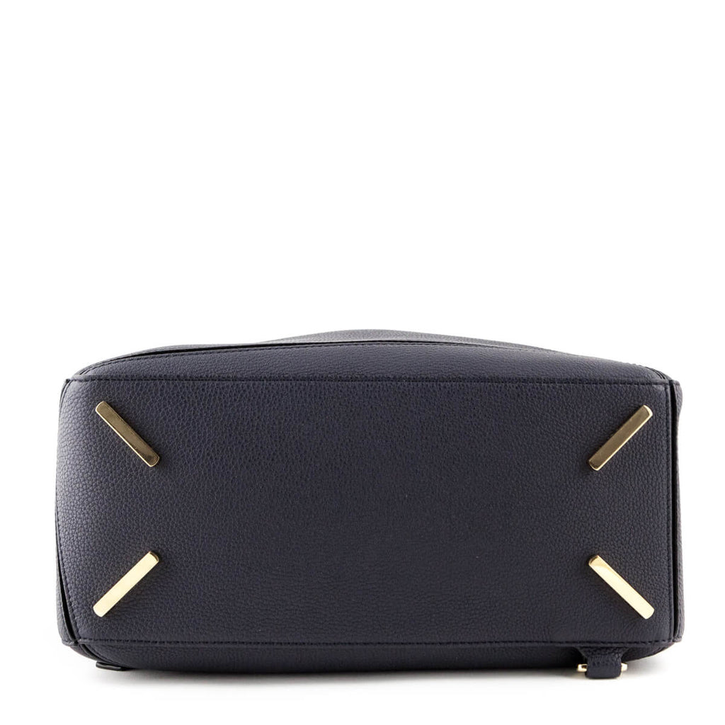 Loewe Midnight Blue & Black Calfskin Medium Puzzle Bag