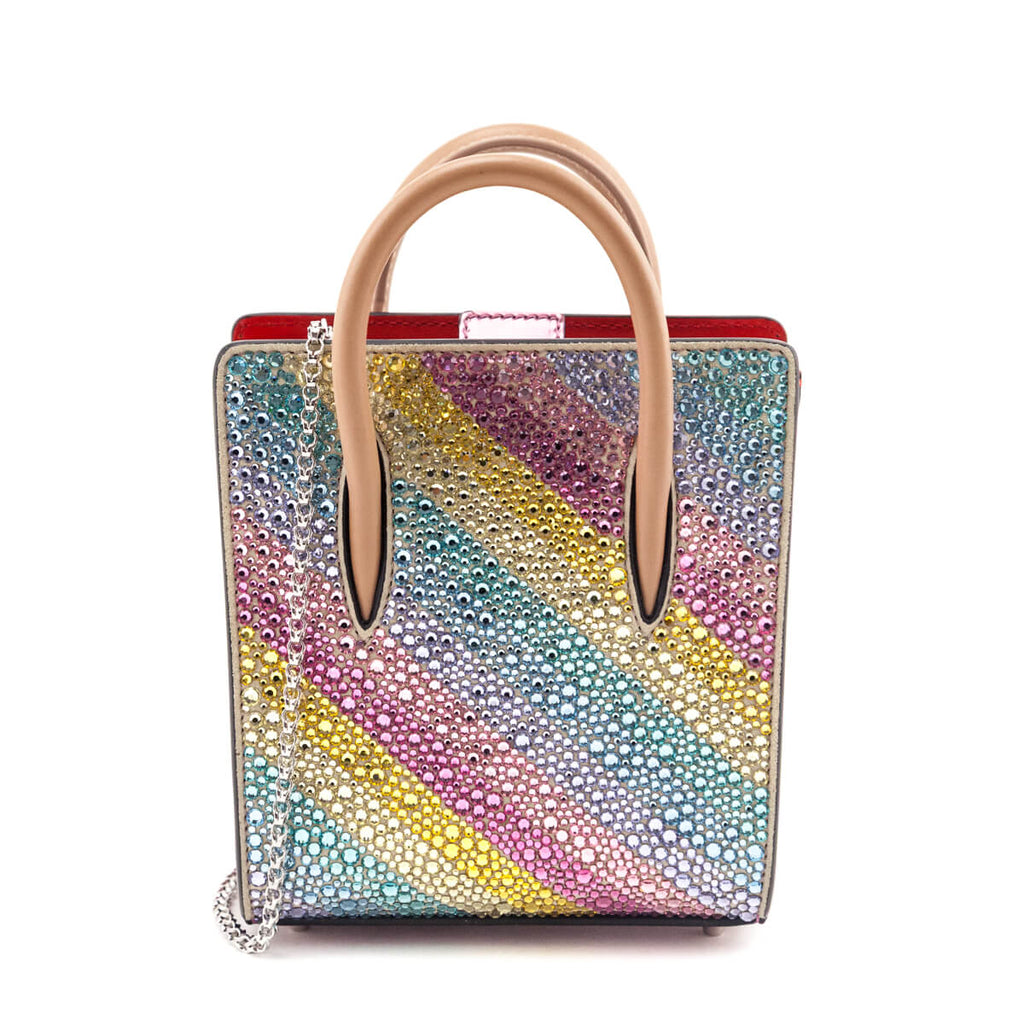 Louboutin Rainbow Crystal Nano Paloma