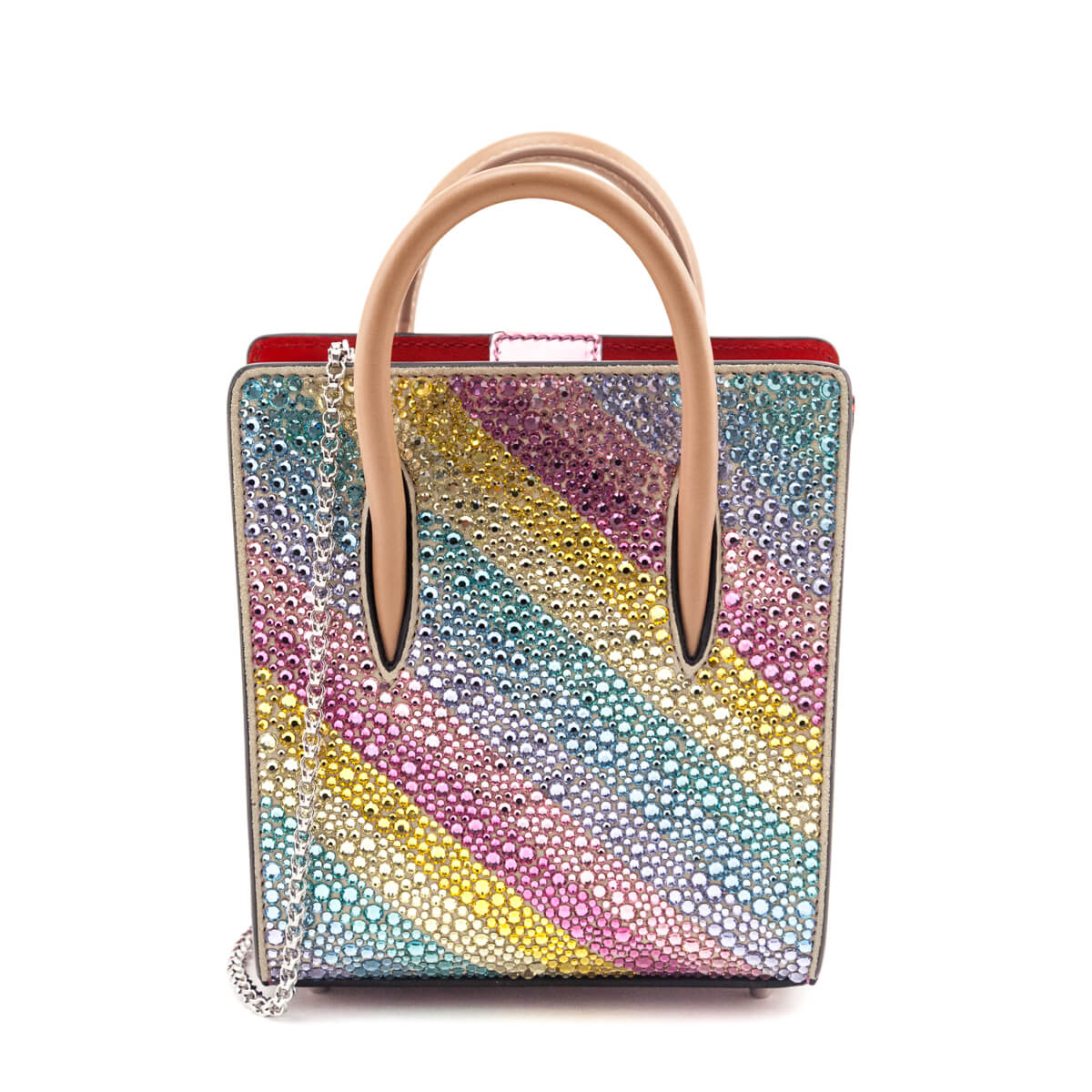 Louboutin Rainbow Crystal Nano Paloma