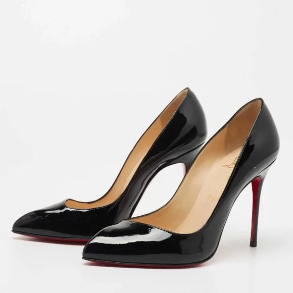 CHRISTIAN LOUBOUTIN CORNEILLE 100 PATENT PUMPS