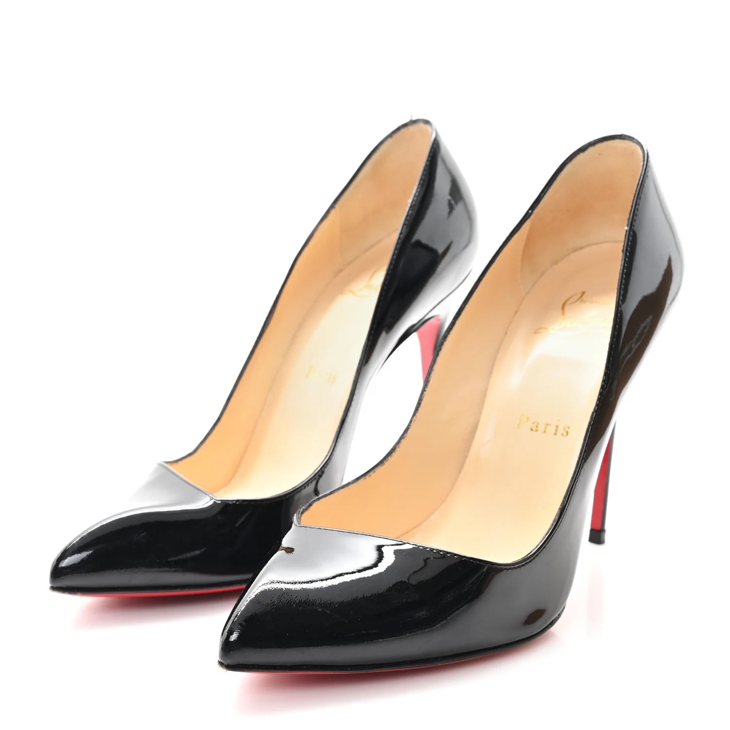 CHRISTIAN LOUBOUTIN CORNEILLE 100 PATENT PUMPS
