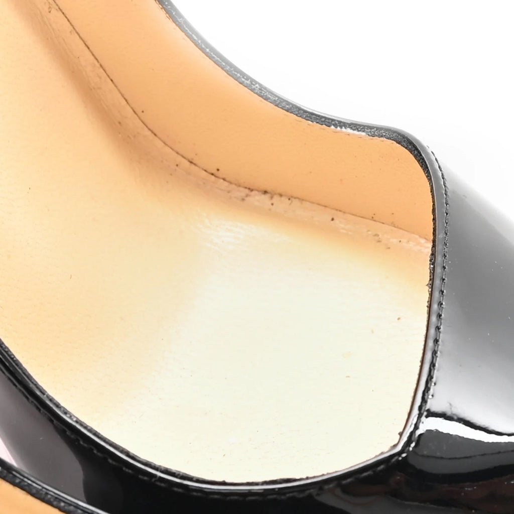 CHRISTIAN LOUBOUTIN CORNEILLE 100 PATENT PUMPS