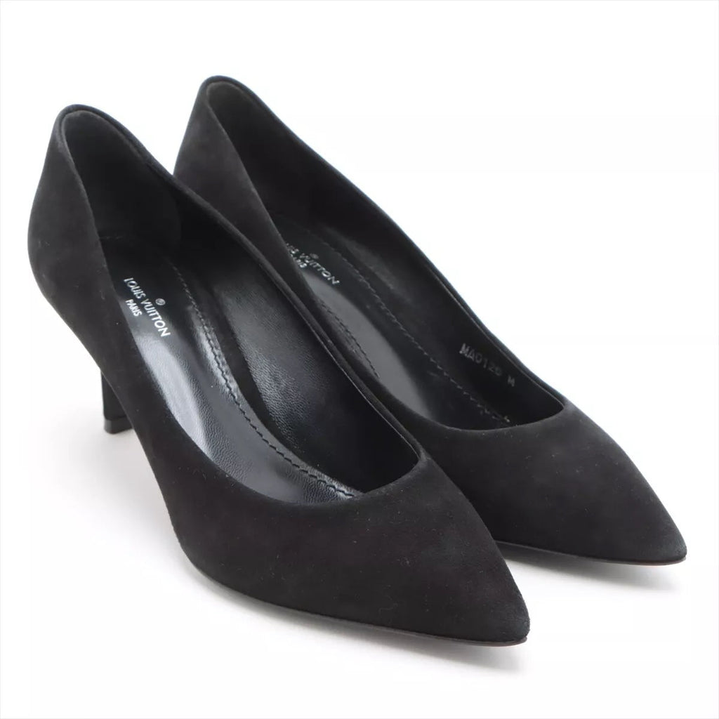 LOUIS VUITTON 16 YEAR LEATHER X SUEDE PUMPS