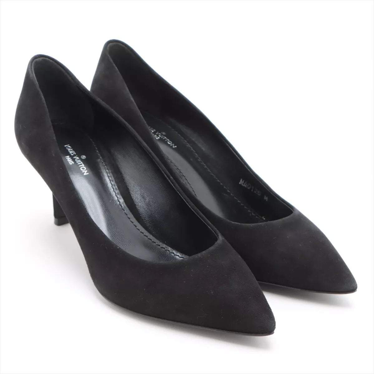 LOUIS VUITTON 16 YEAR LEATHER X SUEDE PUMPS