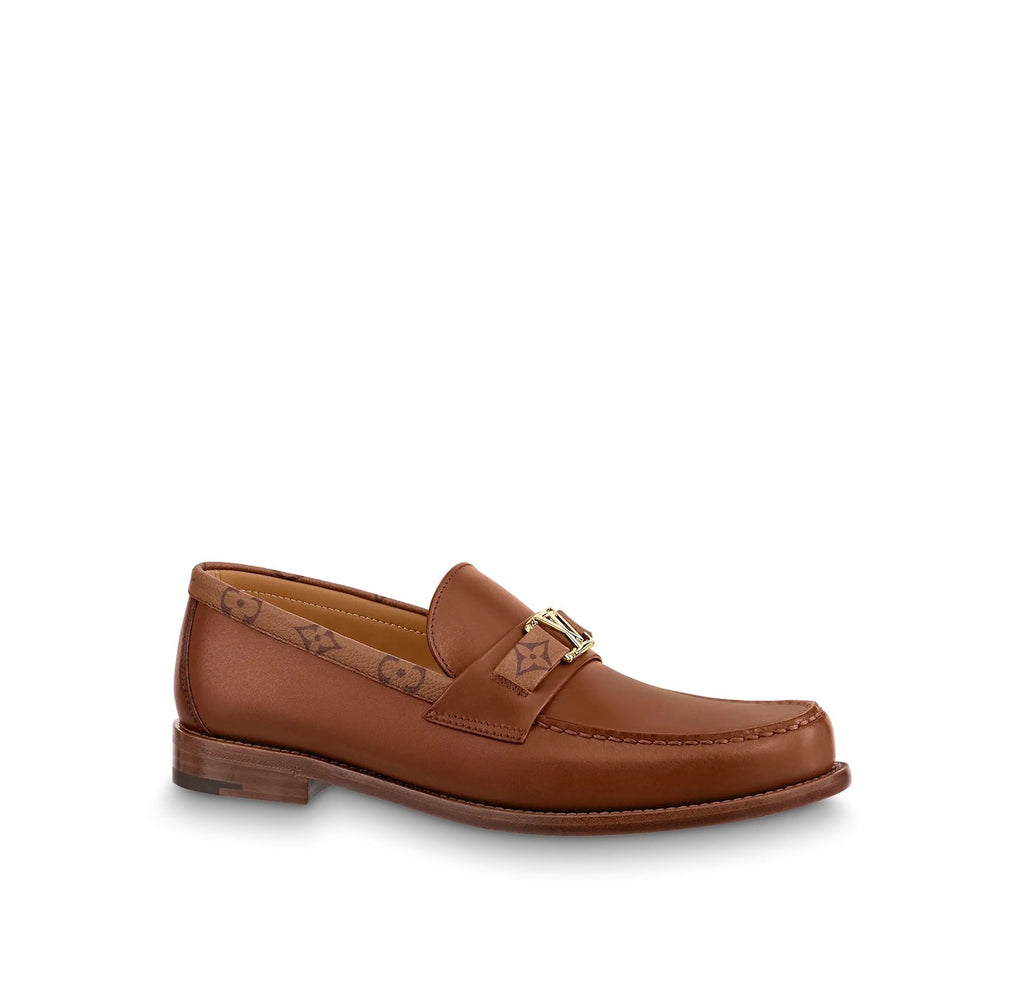 LOUIS VUITTON CALFSKIN LEATHER MAJOR LOAFERS