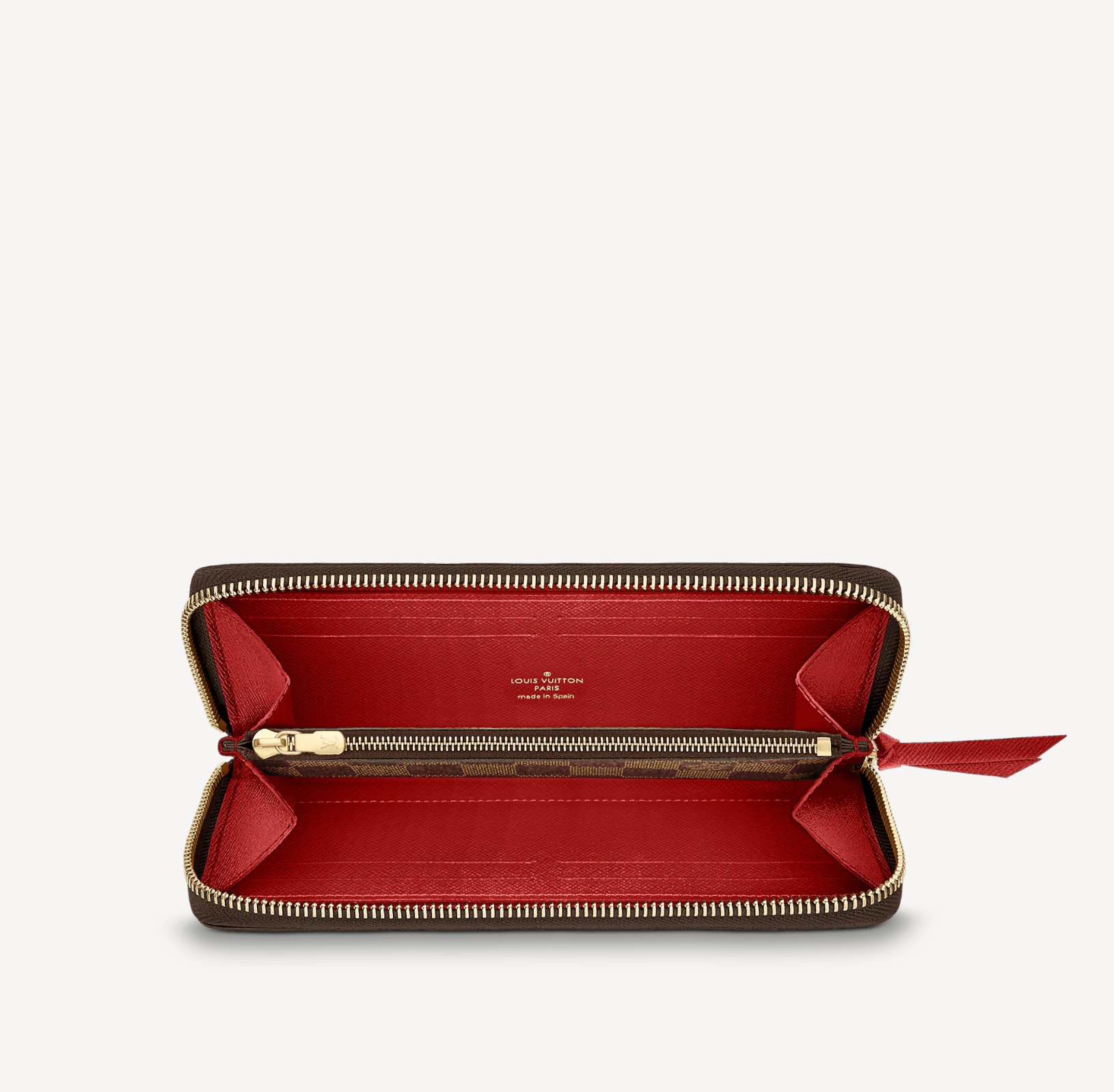 LOUIS VUITTON CLÉMENCE WALLET DAMIER EBENY CHERRY
