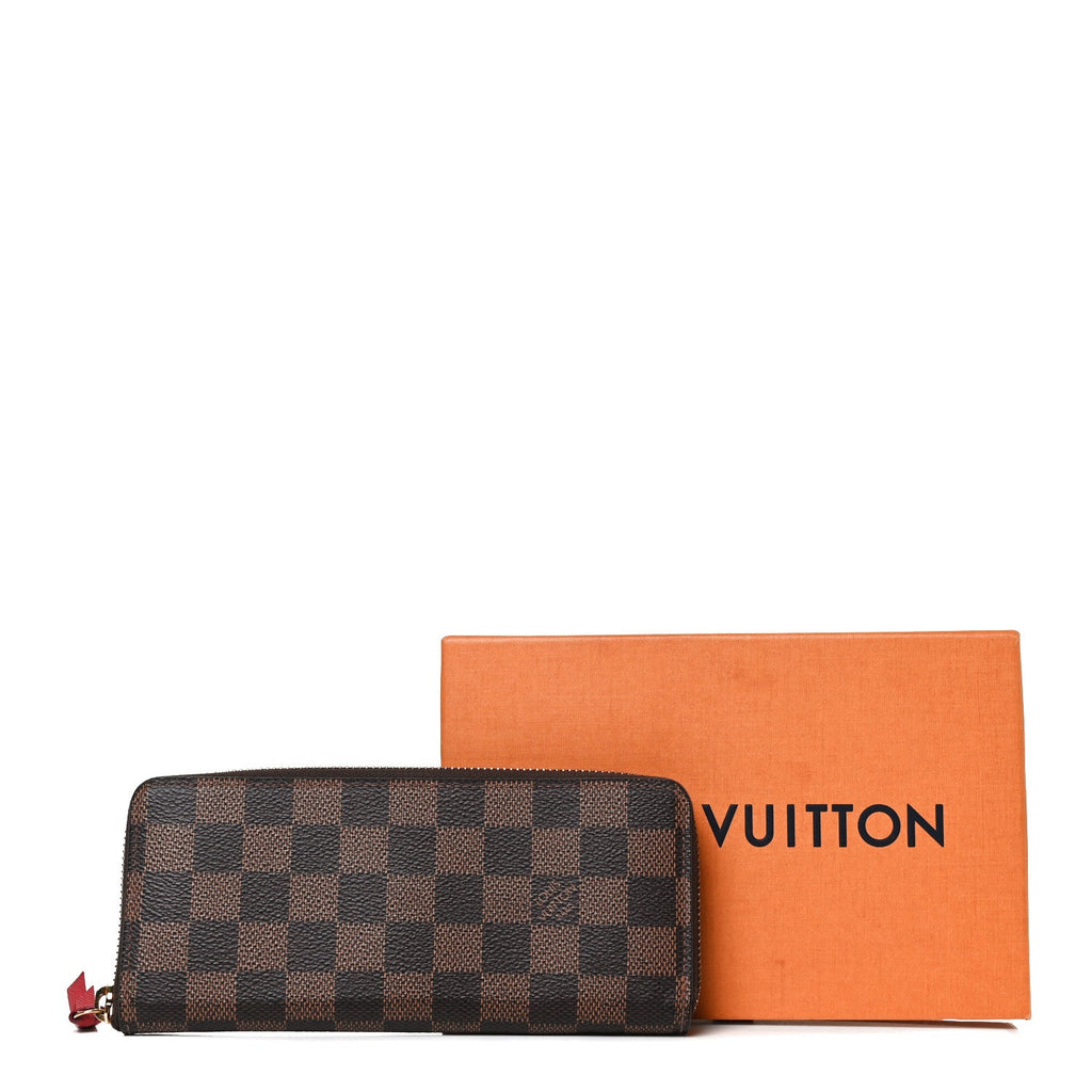 LOUIS VUITTON CLÉMENCE WALLET DAMIER EBENY CHERRY
