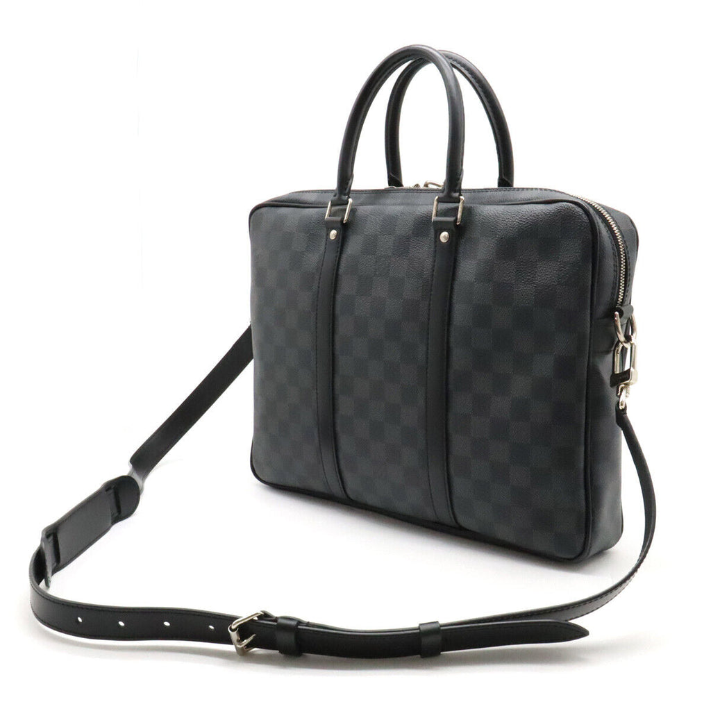 LOUIS VUITTON DAMIER GRAPHITE PORTE DOCUMENTS VOYAGE PM BAG