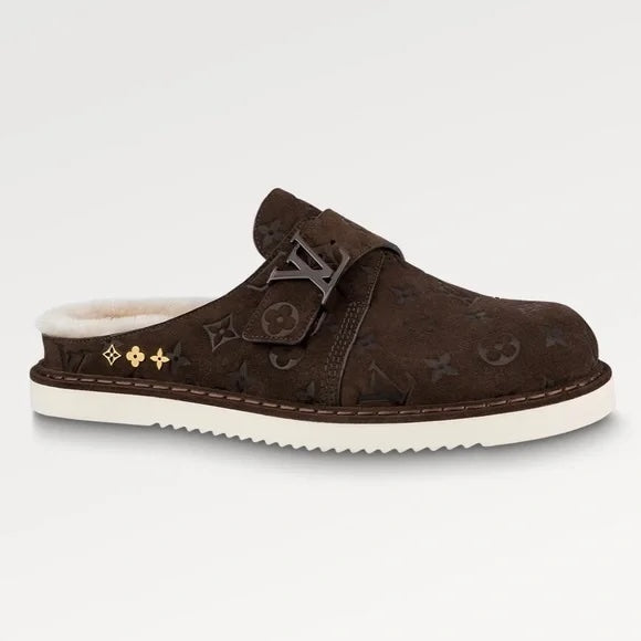 LOUIS VUITTON EASY FUR LINING MONOGRAM MULES