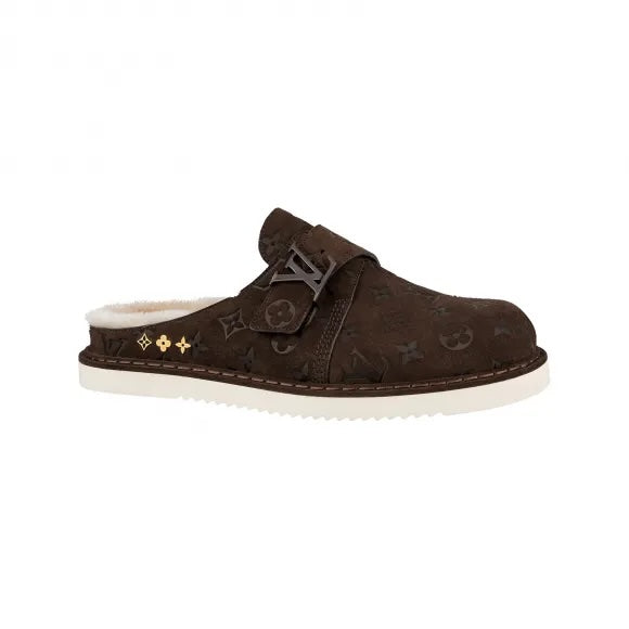 LOUIS VUITTON EASY FUR LINING MONOGRAM MULES