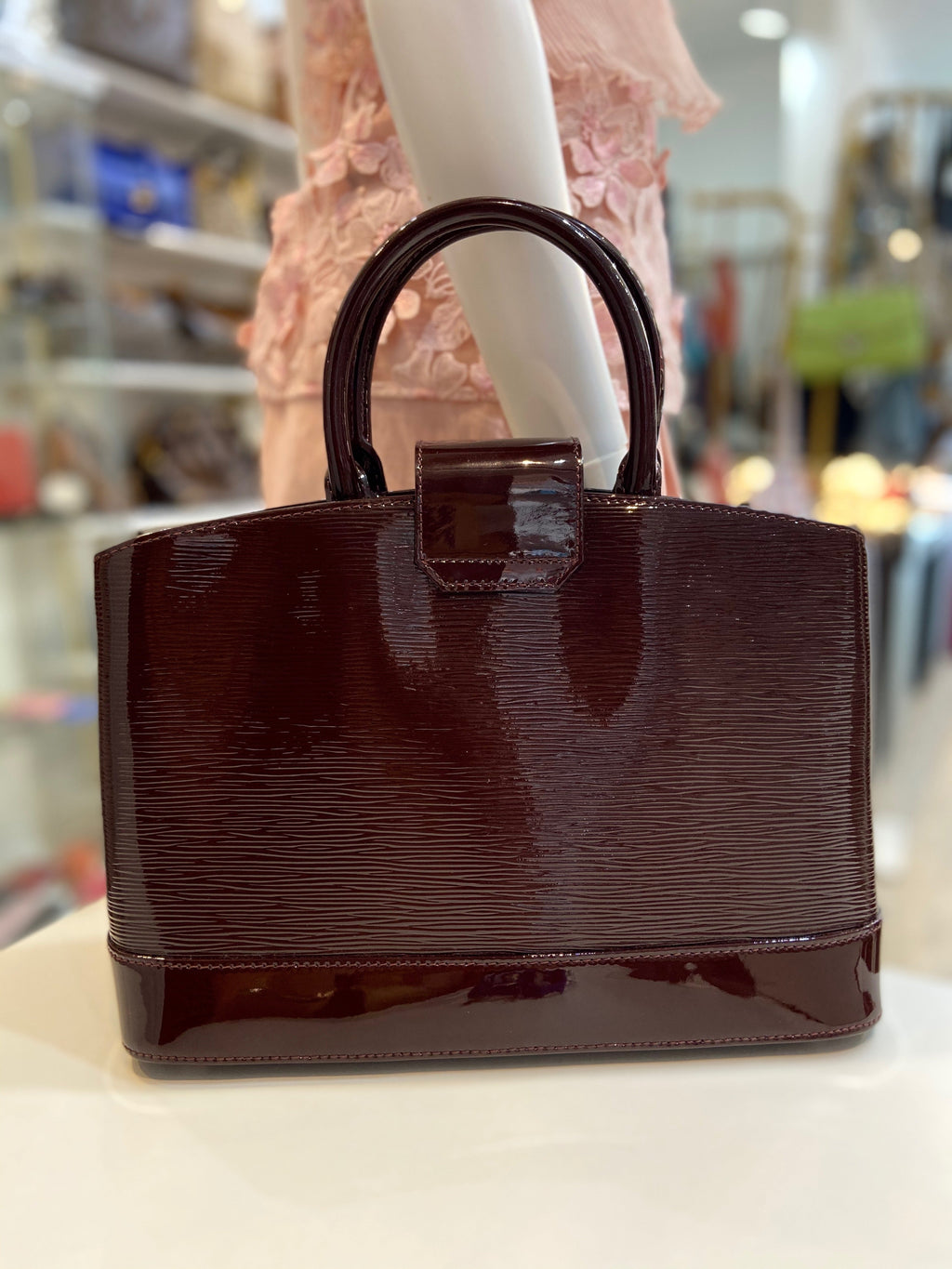 LOUIS VUITTON ELECTRIC EPI LEATHER MIRABEAU PM HANDBAG