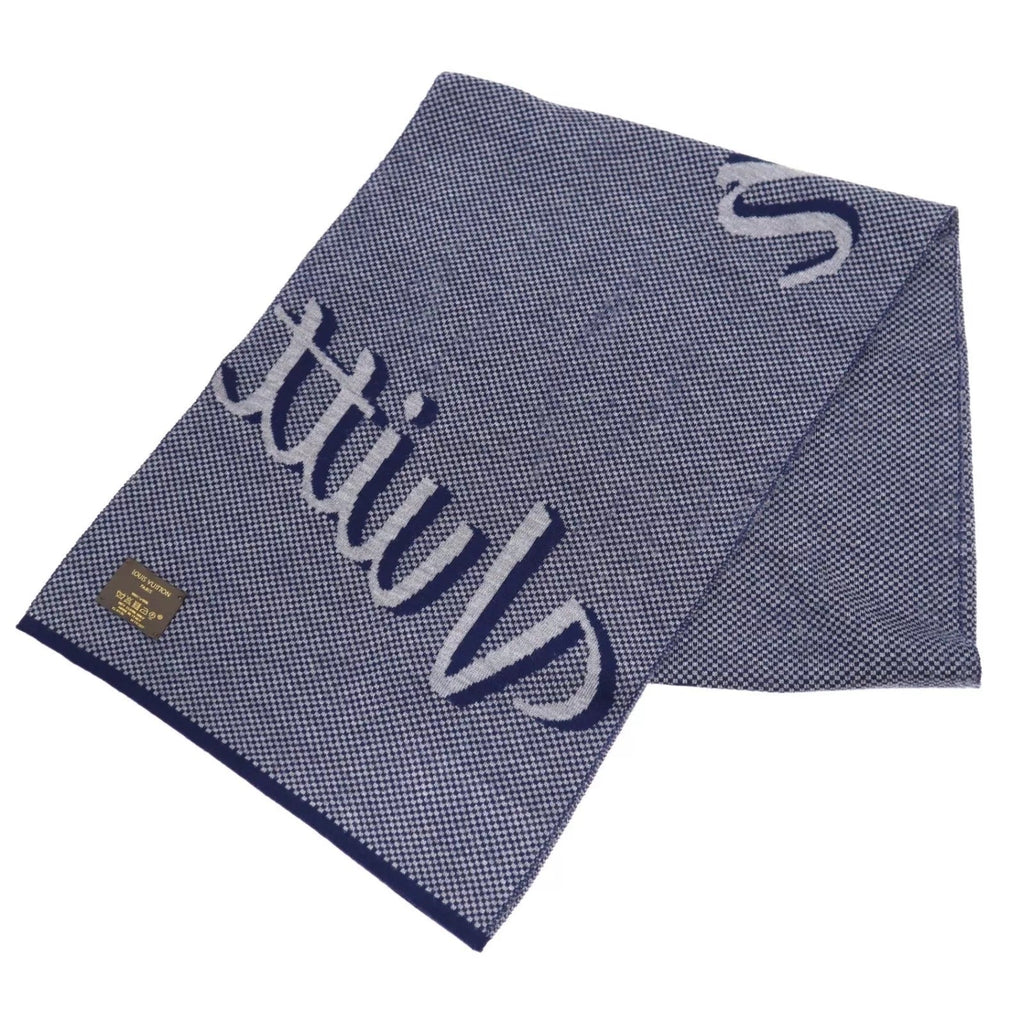 LOUIS VUITTON LV SIGNATURE LOGO WOOL SCARF