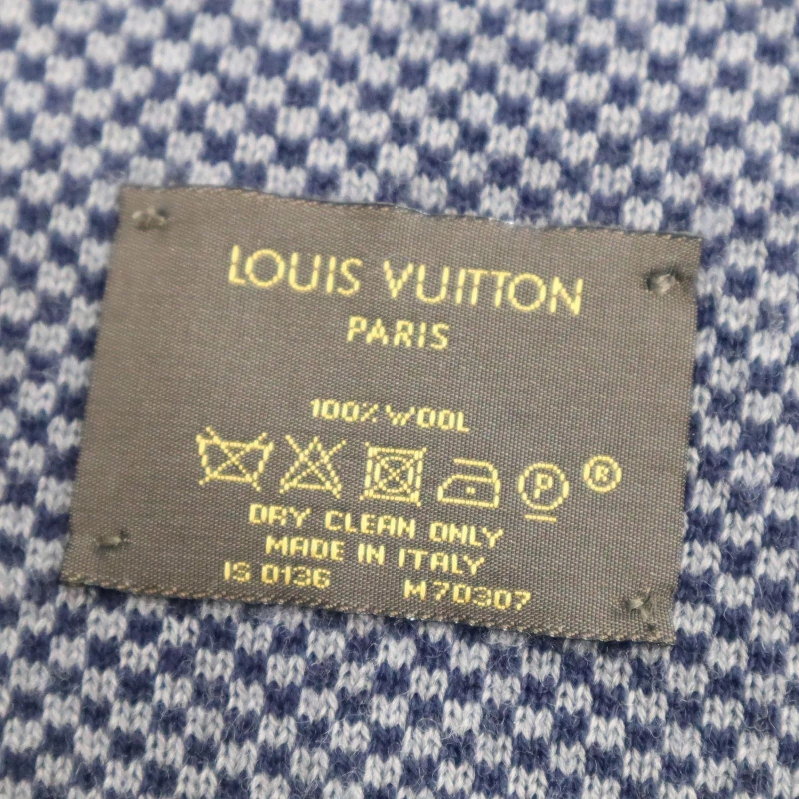 LOUIS VUITTON LV SIGNATURE LOGO WOOL SCARF