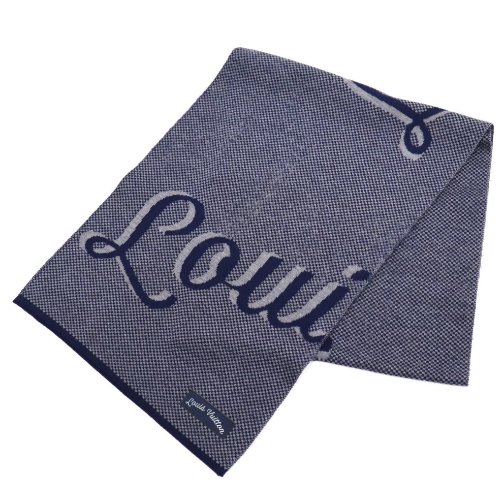 LOUIS VUITTON LV SIGNATURE LOGO WOOL SCARF