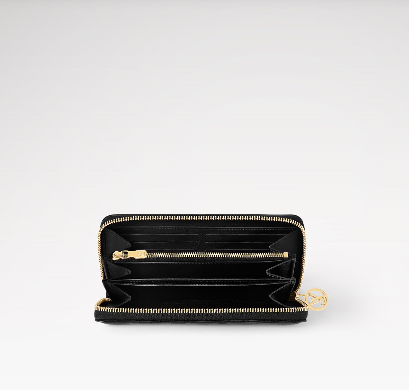 LOUIS VUITTON LAMBSKIN EMBOSSED MONOGRAM COUSSIN ZIPPY WALLET