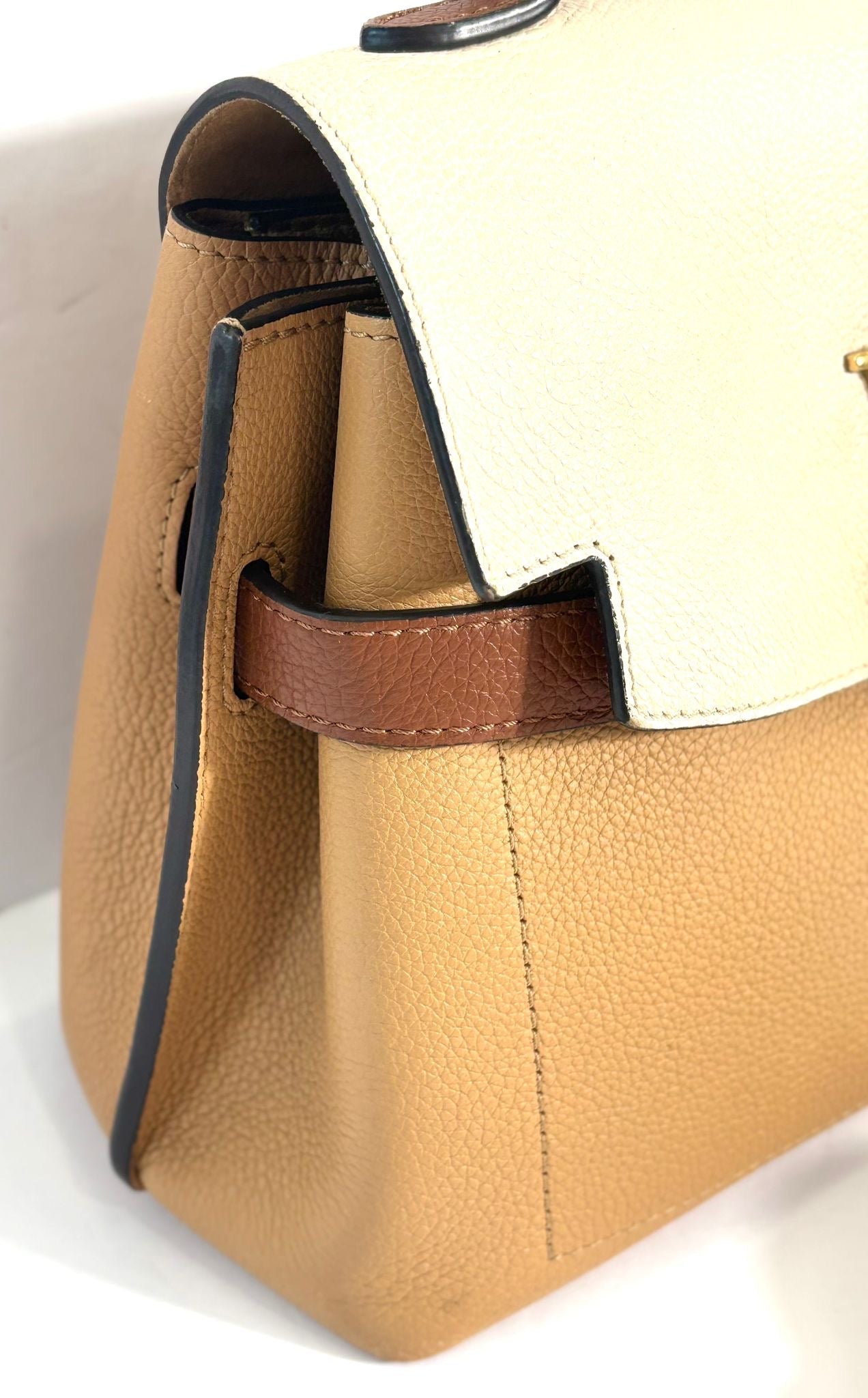 LOUIS VUITTON LOCKME EVER BB CALFSKIN LEATHER SHOULDER BAG