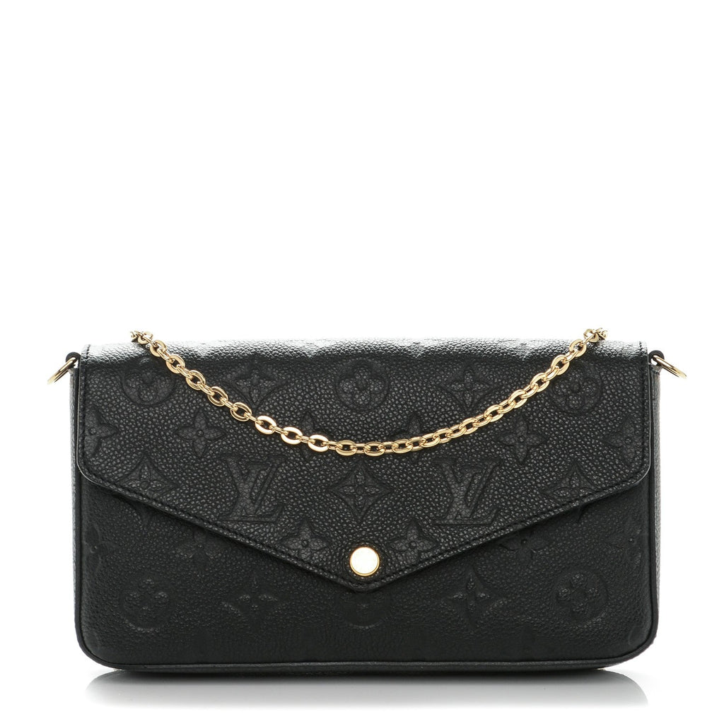 LOUIS VUITTON MONOGRAM EMPREINTE LEATHER FÉLICIE CHAIN BAG