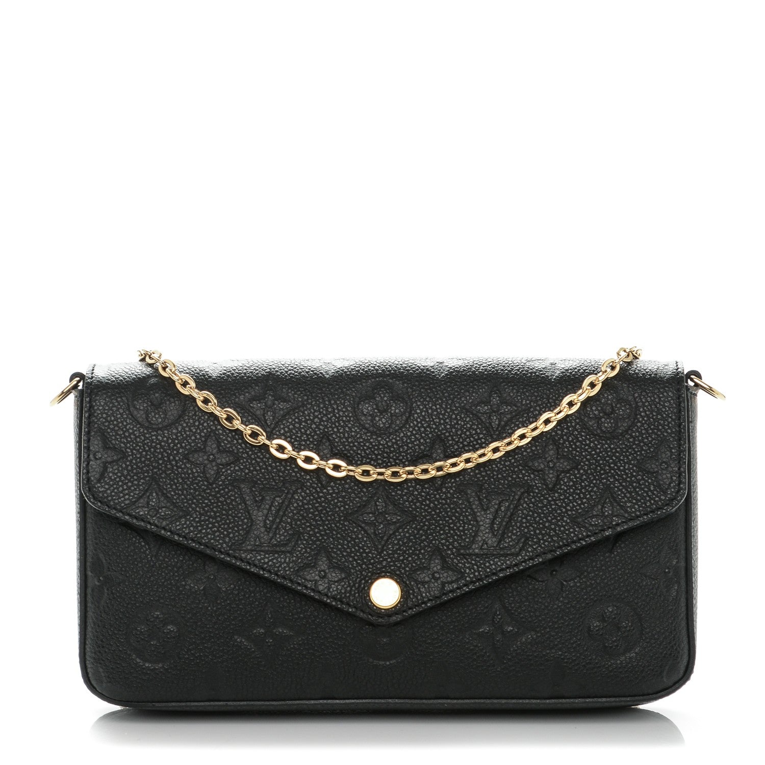 LOUIS VUITTON MONOGRAM EMPREINTE LEATHER FÉLICIE CHAIN BAG