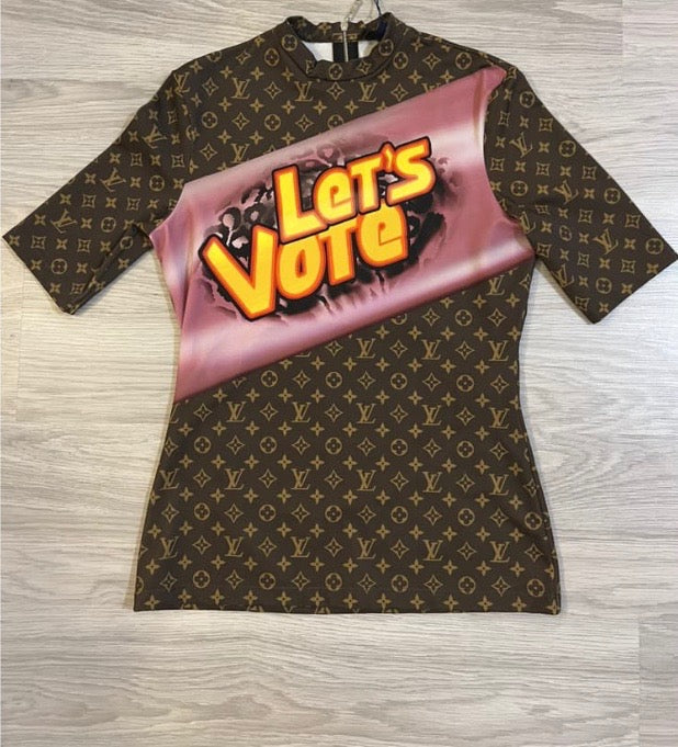LOUIS VUITTON MONOGRAM LET'S VOTE SHIRT