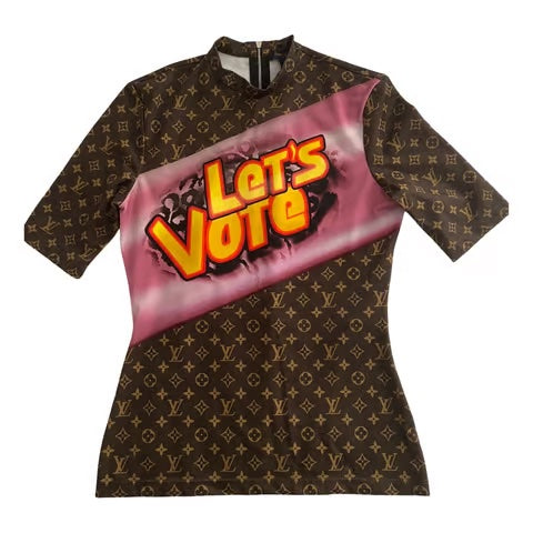LOUIS VUITTON MONOGRAM LET'S VOTE SHIRT