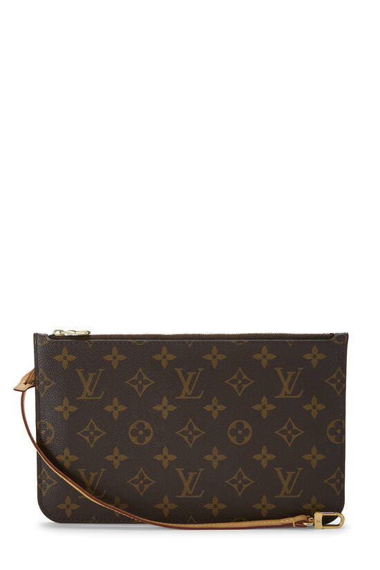 LOUIS VUITTON MONOGRAM NEVERFULL MM POCHETTE WRISTLET