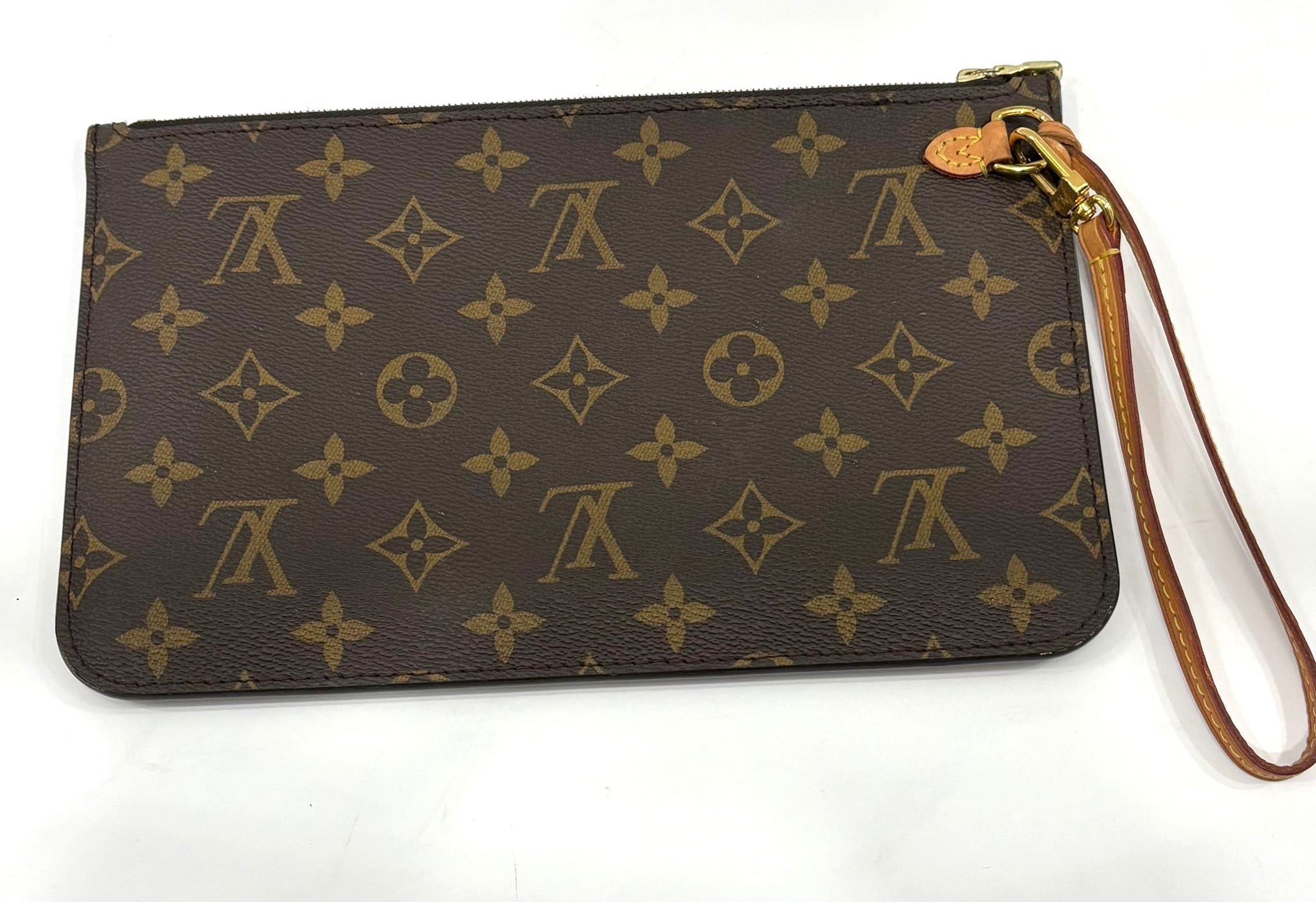 LOUIS VUITTON MONOGRAM NEVERFULL MM POCHETTE WRISTLET
