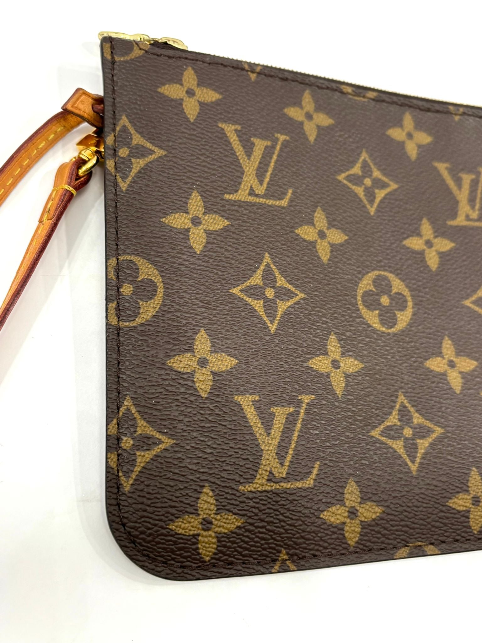 LOUIS VUITTON MONOGRAM NEVERFULL MM POCHETTE WRISTLET