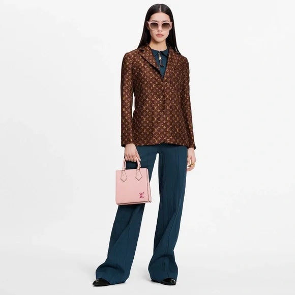 LOUIS VUITTON MONOGRAM SILK TWILL BLAZER