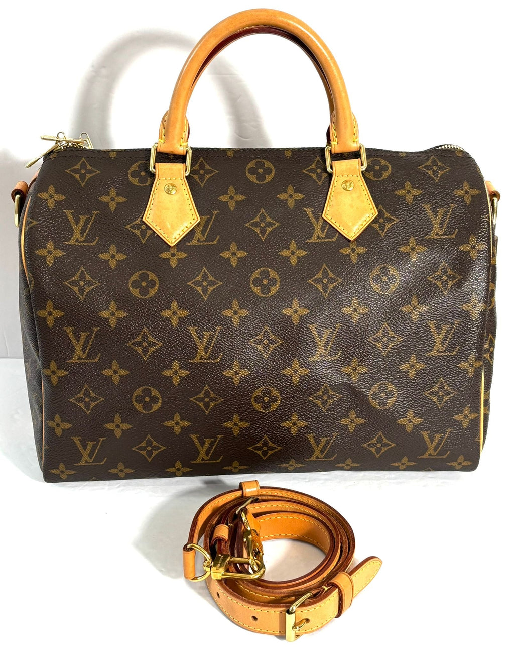 LOUIS VUITTON MONOGRAM SPEEDY BANDOULIÈRE 30 HANDBAG