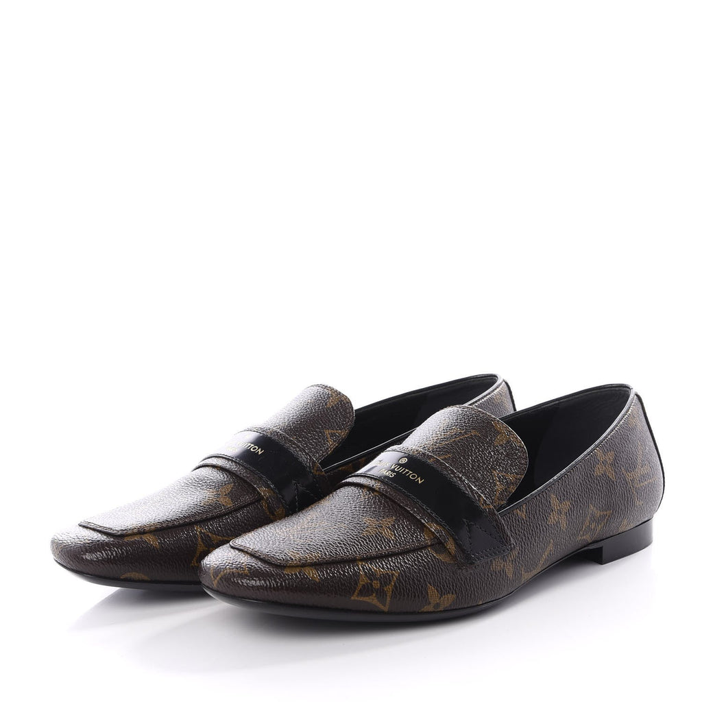 LOUIS VUITTON MONOGRAM UPPERCASE LOAFERS