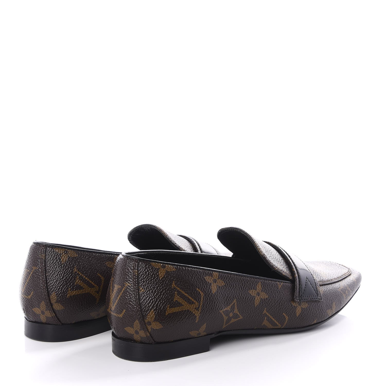 LOUIS VUITTON MONOGRAM UPPERCASE LOAFERS